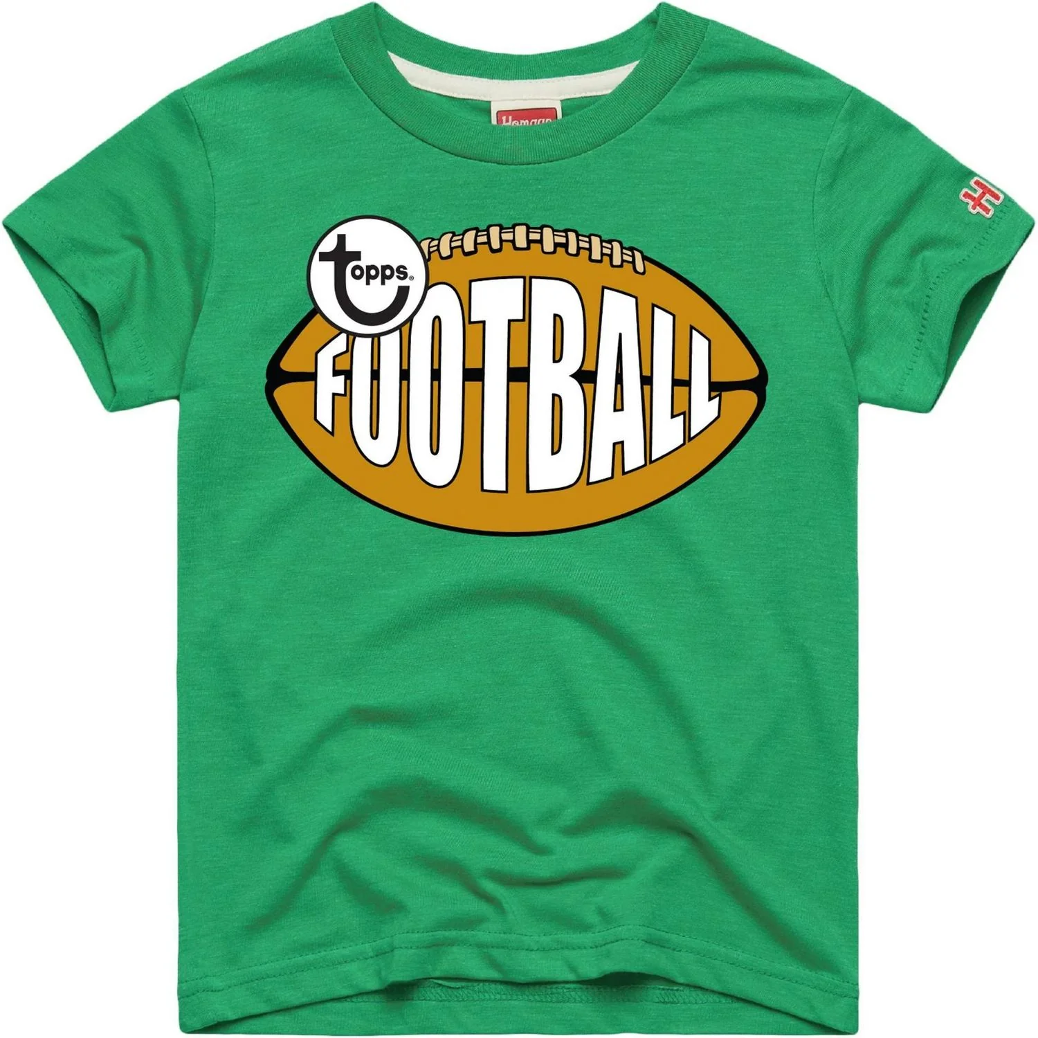 Topps Heritage Football Youth T-Shirt (Green) - 2XL