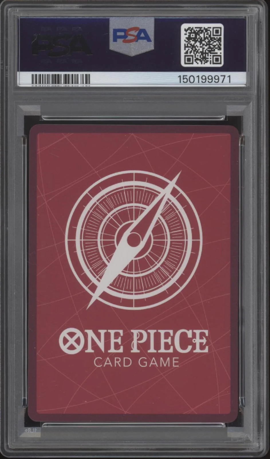 Trafalgar Law One Piece Card Game OP01 Alt Art Pre Errata #002 PSA 10 - Image 2