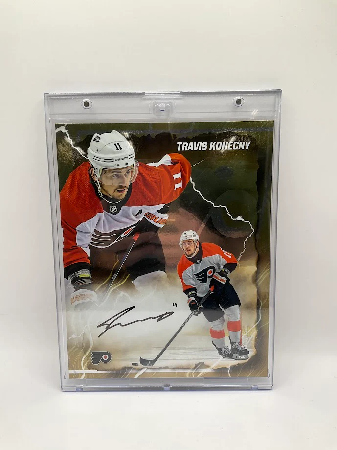 Travis Konecny Underwraps Emanate Auto 04/50 Fanatics COA - Image 2