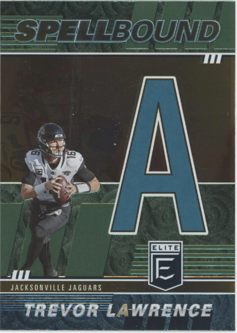 Trevor Lawrence 2022 Panini Donruss Elite Spellbound "LAWRENCE" Lot - Image 4