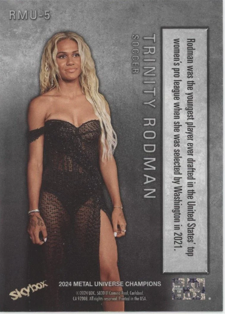Trinity Rodman 2024 Skybox Metal Universe Champions 1999-00 Retro #RMU-5 #2 - Image 2