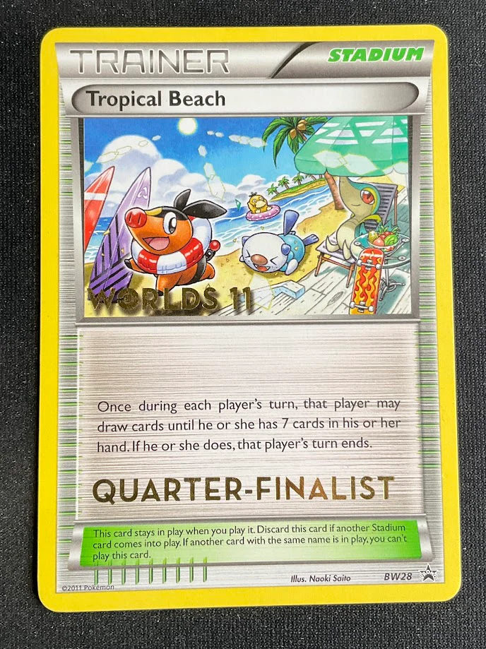 Tropical Beach Pokemon Worlds 11 Quarter-Finalist Promo BW28 - Image 3