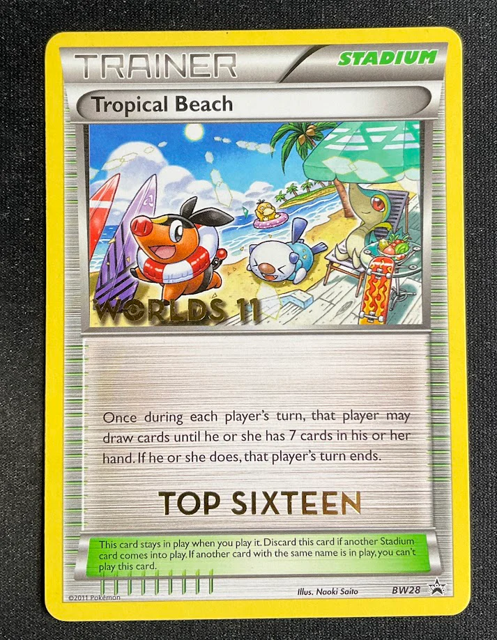 Tropical Beach Pokemon Worlds 11 Top Sixteen Promo BW28 #2 - Image 3