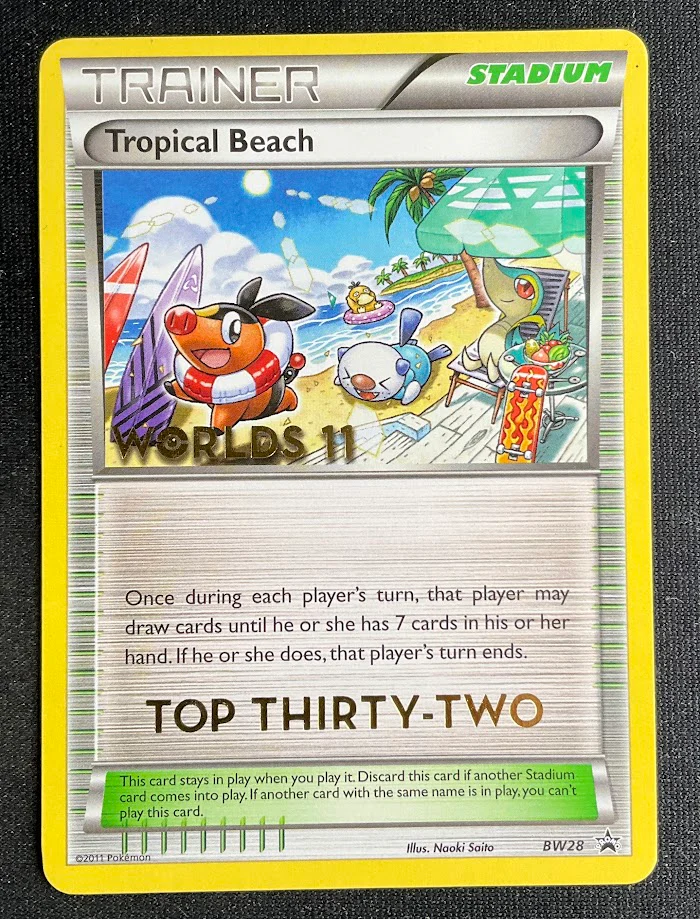 Tropical Beach Pokemon Worlds 11 Top Thirty-Two Promo BW28 - Image 3