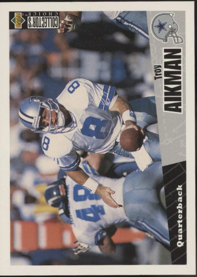 Troy Aikman Football Lot of 10 - Image 3