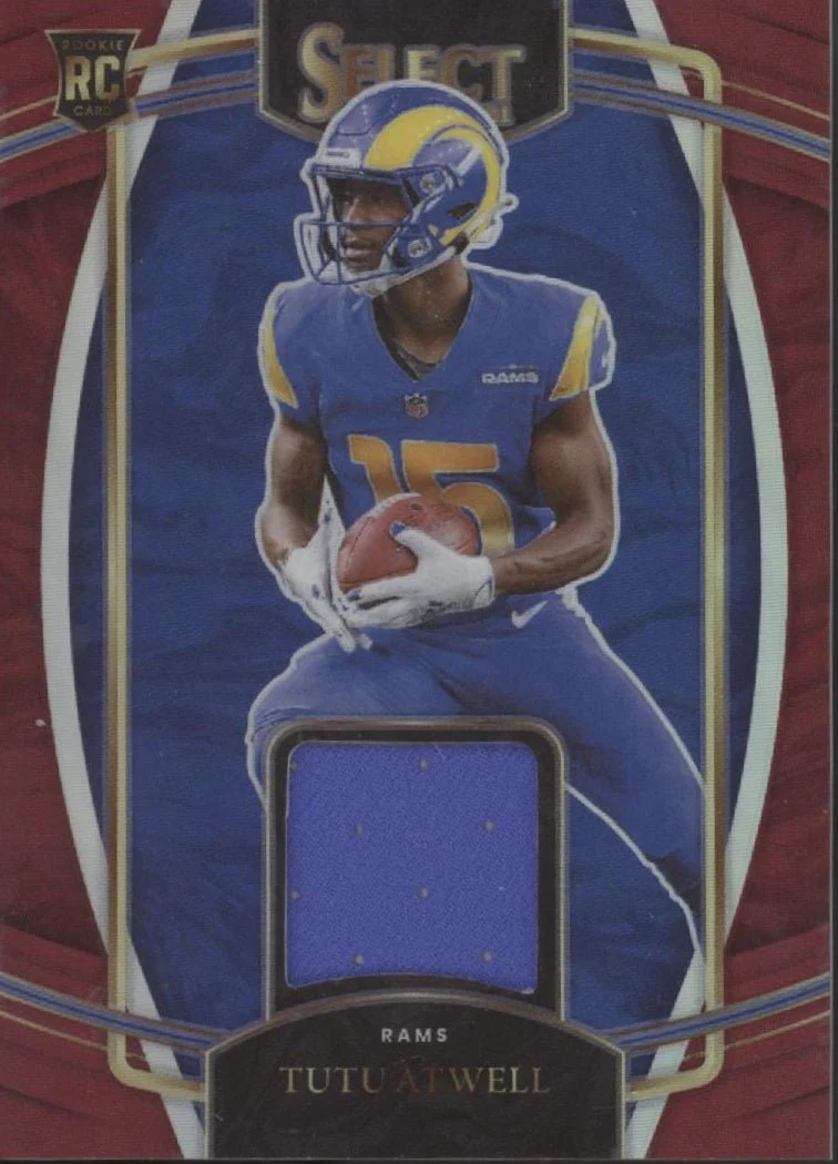 Tutu Atwell 2021 Panini Select Red Prizm Swatch RC #RSW-TAT