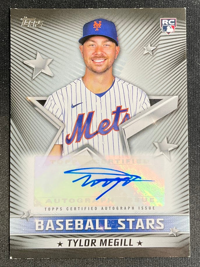 Tylor Megill 2022 Topps Stars RC Auto 123/199 #BSA-TM - Image 3