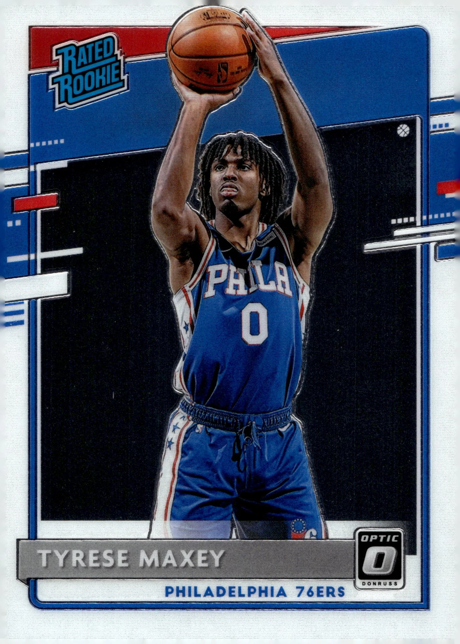 Tyrese Maxey 2020-21 Panini Donruss  Optic Rated Rookie RC #171 #4