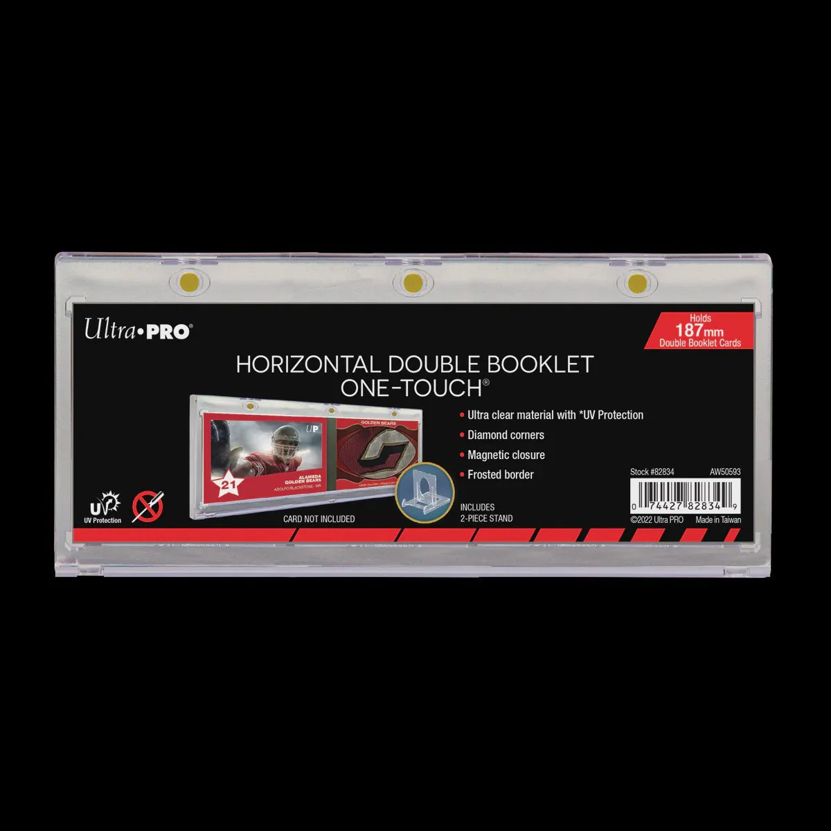 Ultra Pro: 187mm Double Booklet Card UV ONE-TOUCH Magnetic Holder
