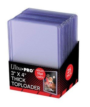 Ultra Pro: 3" x 4" Clear Action Packed 55PT Toploaders (25ct)