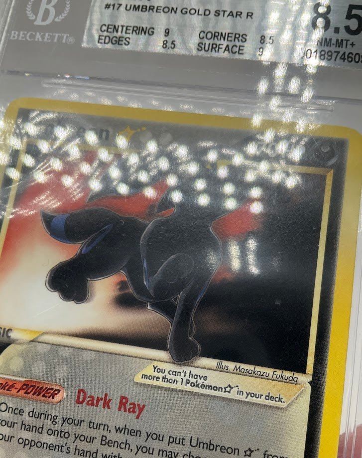 Umbreon Gold Star Pokemon Series 5 Organized Play #17 Beckett 8.5 - Image 4