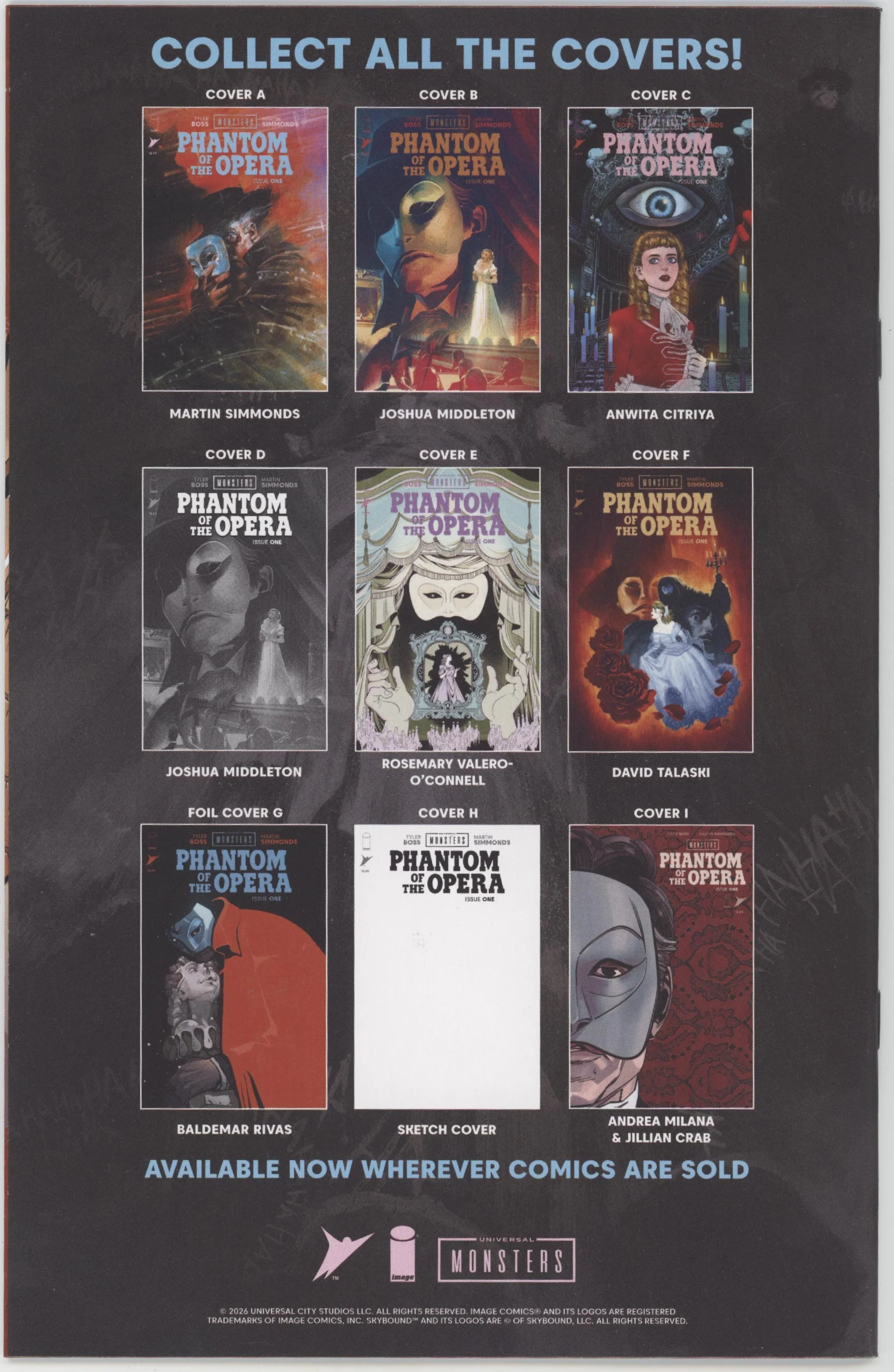 Universal Monsters Phantom Of The Opera #1 (Of 4) Cover C 1 in 10 Anwita Citriya Variant - Image 2