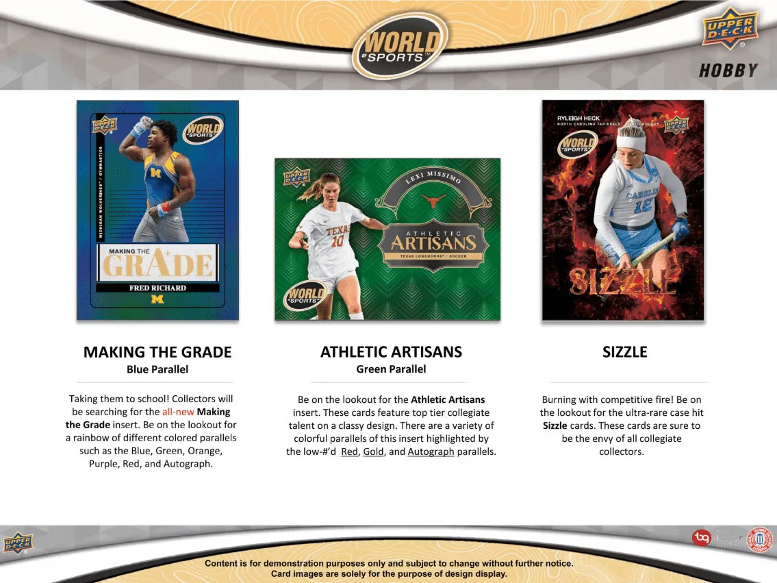 2025 Upper Deck World of Sports Volume 1 Multisport Hobby Box - Image 3