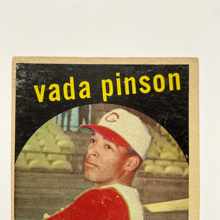 Vada Pinson 1959 Topps #448 Cincinnati Redlegs VG - Image 3