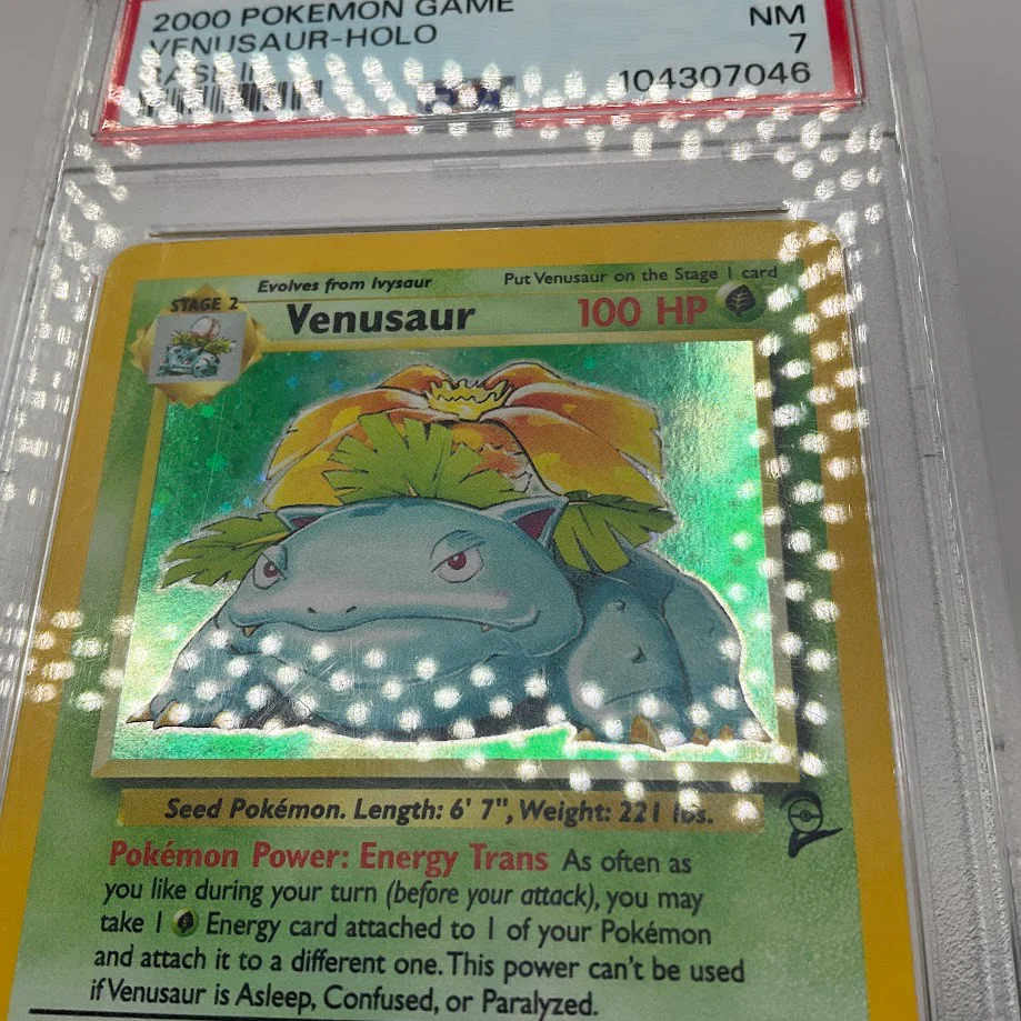Venusaur Pokemon Base Set 2 Holo #18 PSA 7 - Image 3