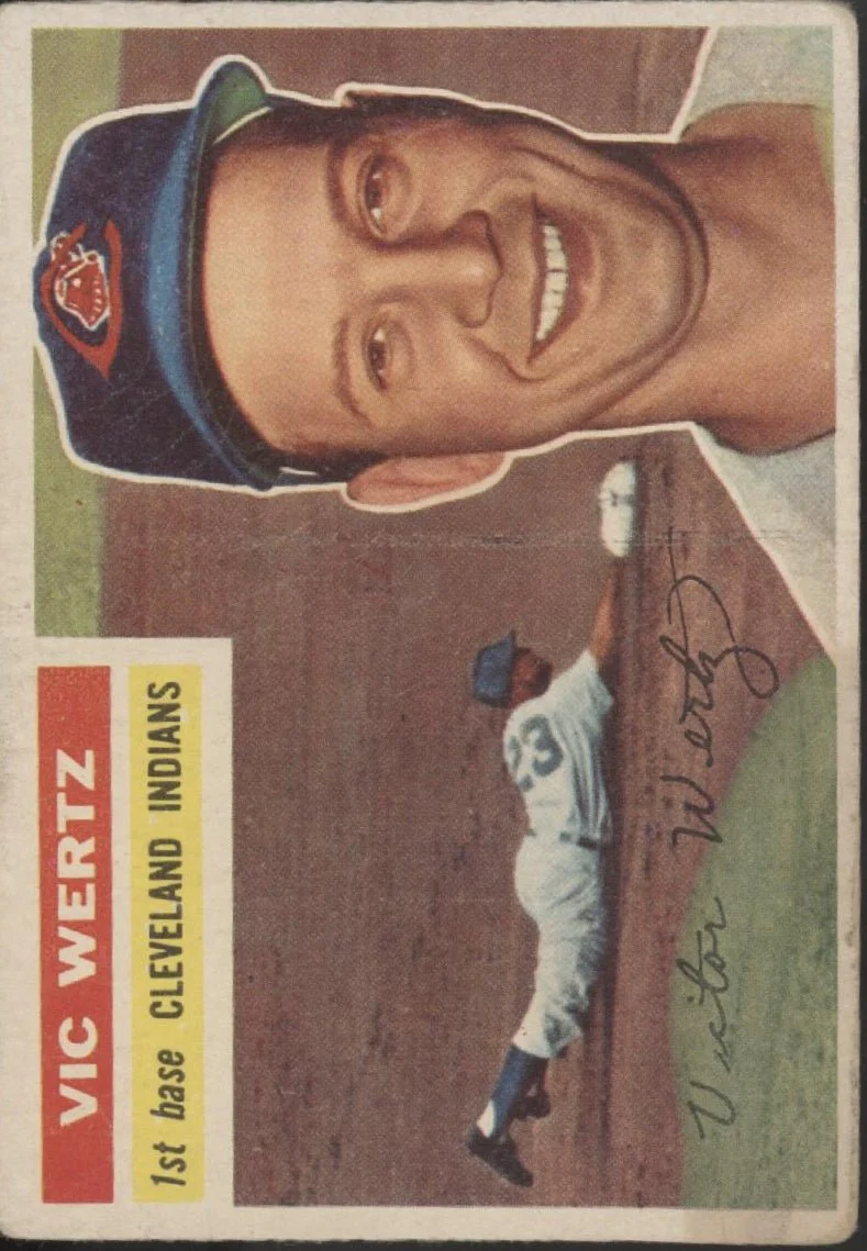 Vic Wertz 1956 Topps #300 Cleveland Indians VG #2