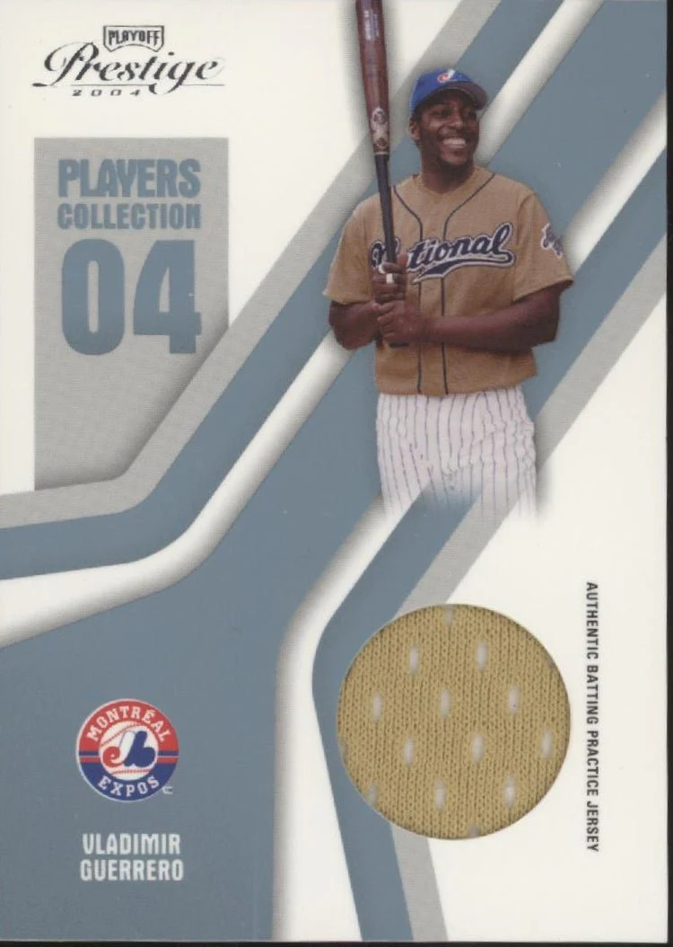 Vladimir Guerrero 2004 Playoff Prestige Players Collection 04 Swatch 33/50