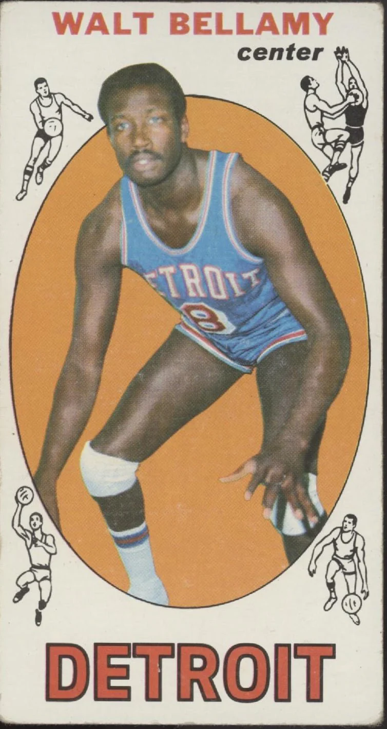 Walt Bellamy 1969-70 Topps Oversized #95 Detroit Pistons VG