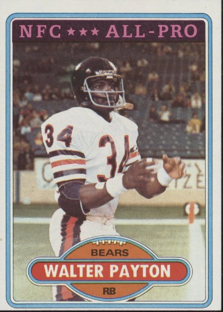 Walter Payton 1980 Topps #160 Chicago Bears #2