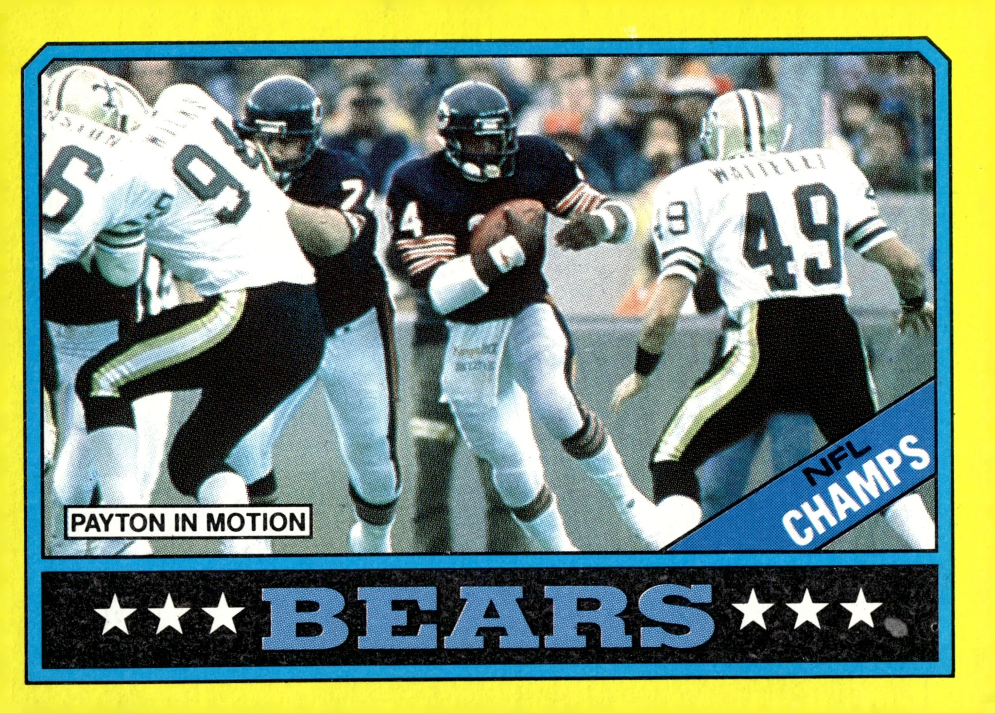 Walter Payton 1986 Topps #9 Chicago Bears