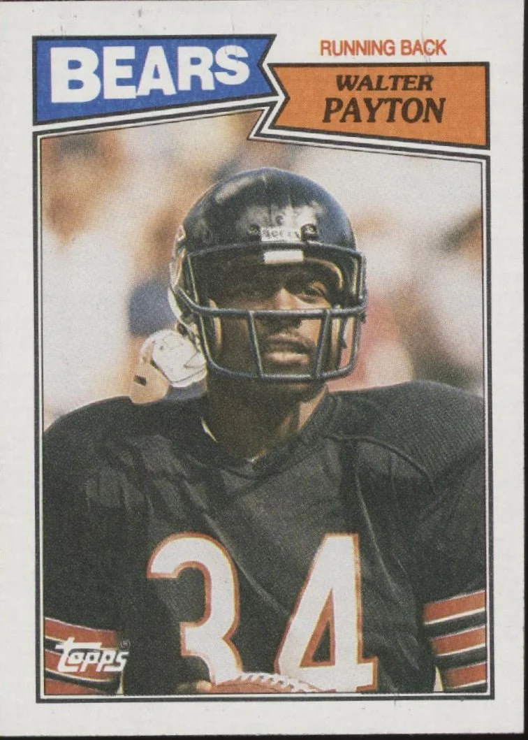 Walter Payton 1987 Topps #46 Chicago Bears