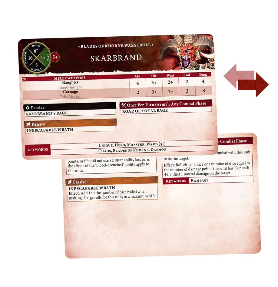 Warhammer Age of Sigmar: Warscroll Cards - Blades of Khorne - Image 2