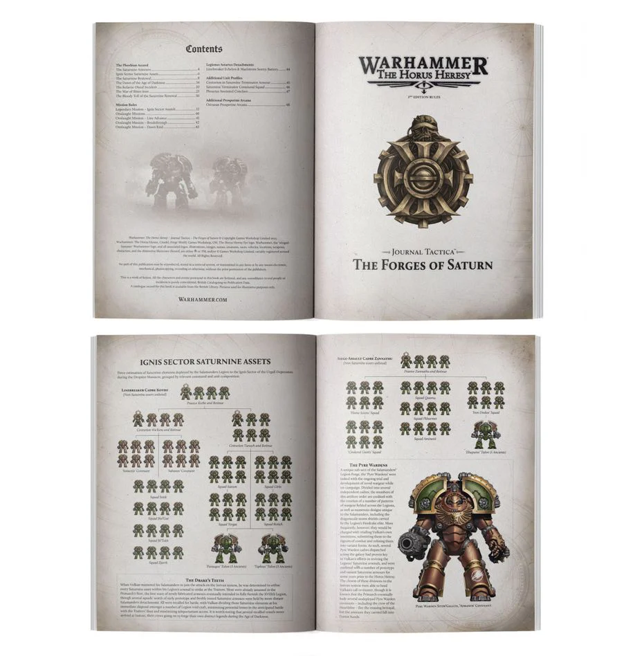 Warhammer The Horus Heresy: Journal Tactica - The Forges of Saturn - Image 2