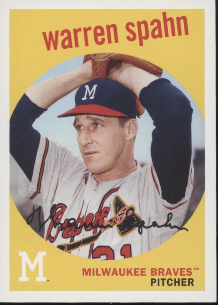 Warren Spahn Baseball Lot of 10 - Image 3