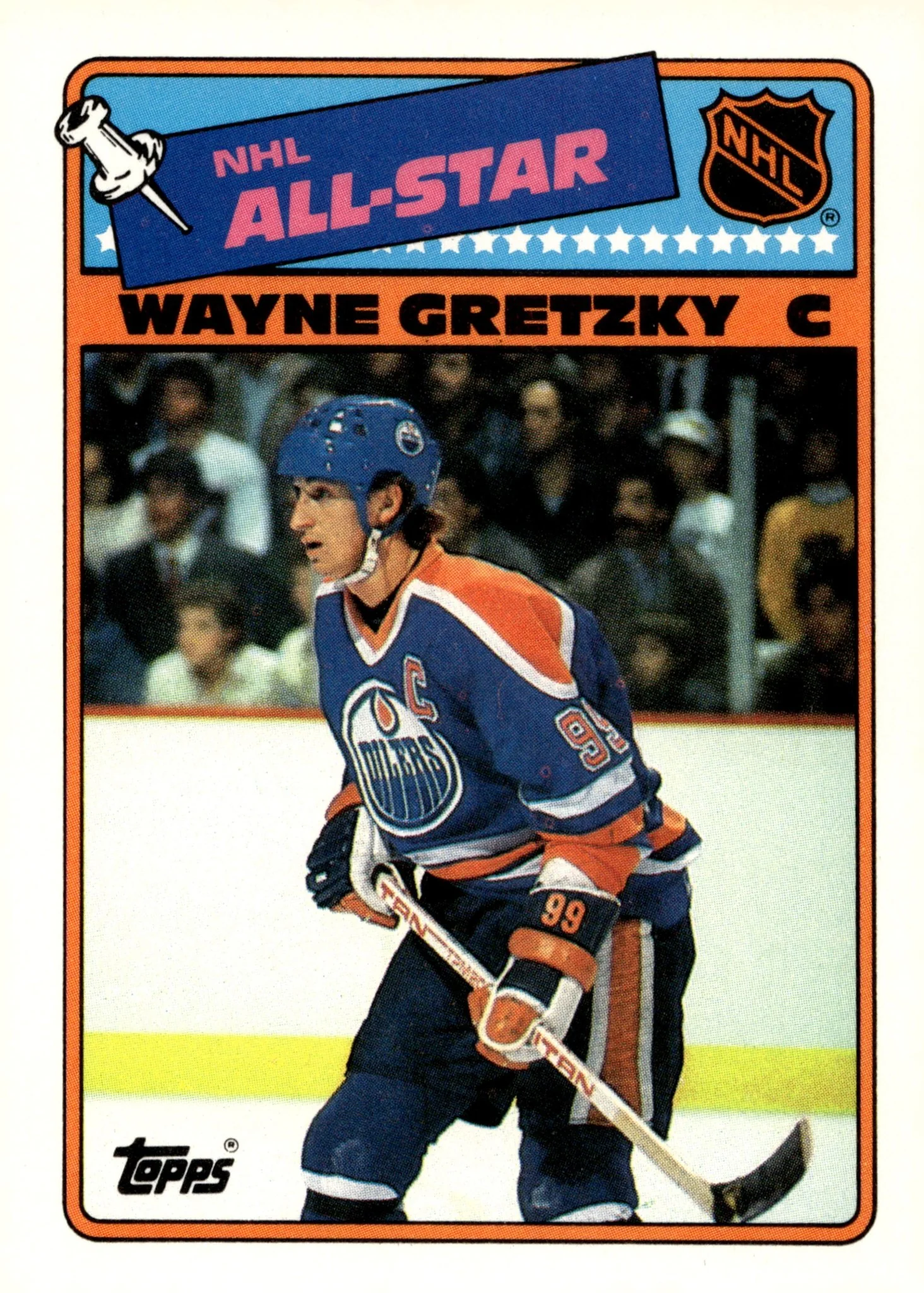 Wayne Gretzky 1988-89 Topps Sticker Insert #8