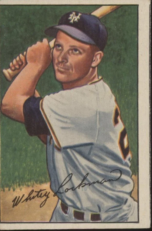 Whitey Lockman 1952 Bowman #38 New York Giants VG