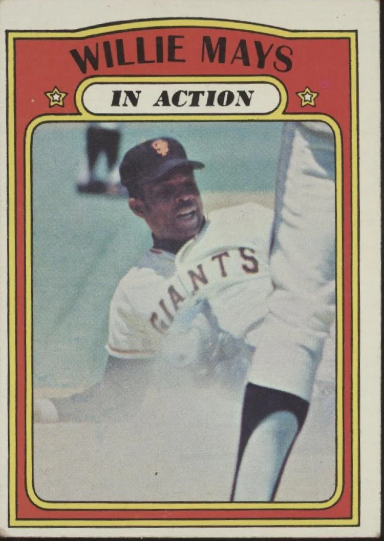 Willie Mays 1972 Topps In Action #50 San Francisco Giants VG-EX