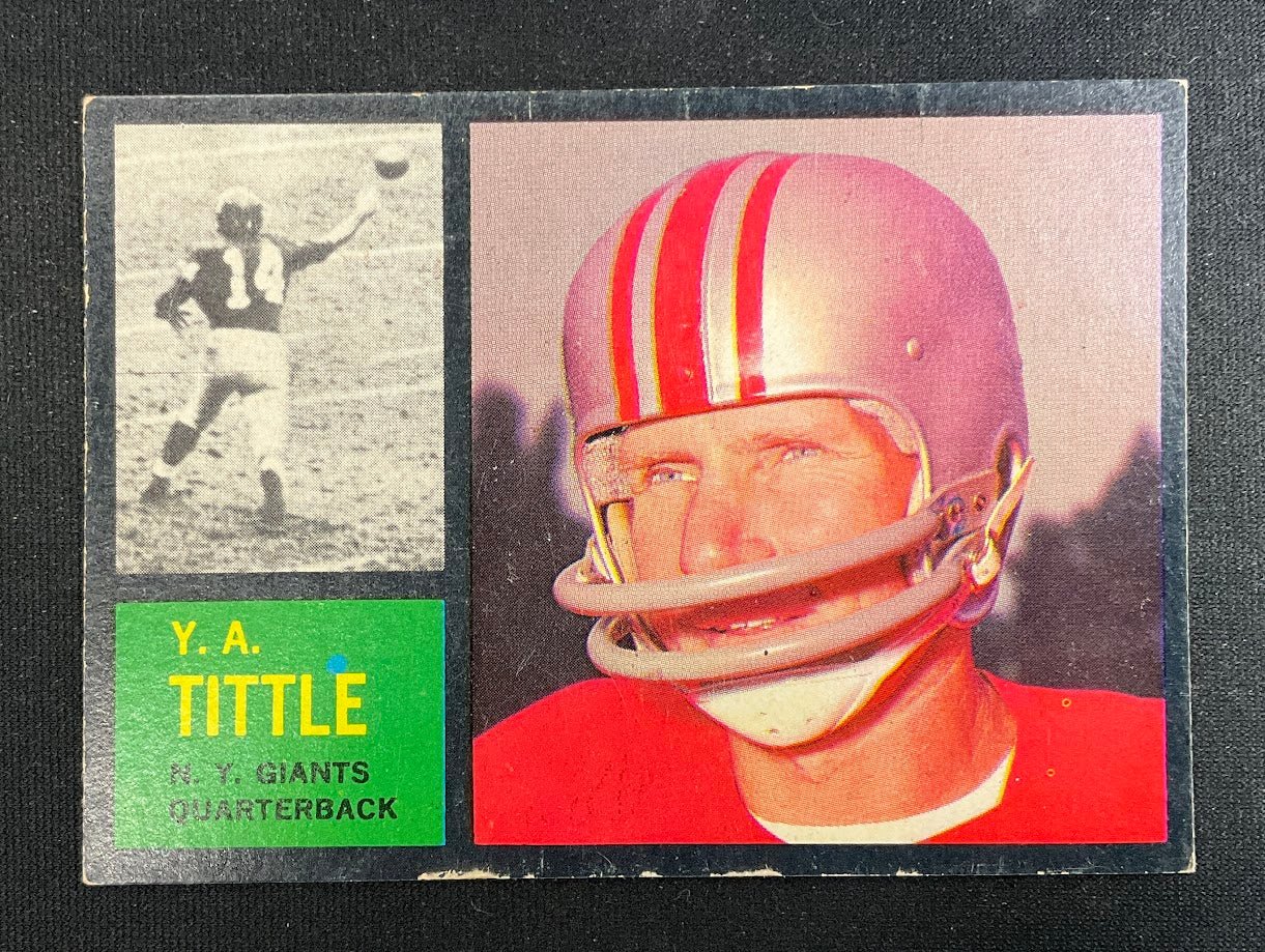 YA Tittle 1962 Topps #102 New York Giants VG-EX #1 - Image 3