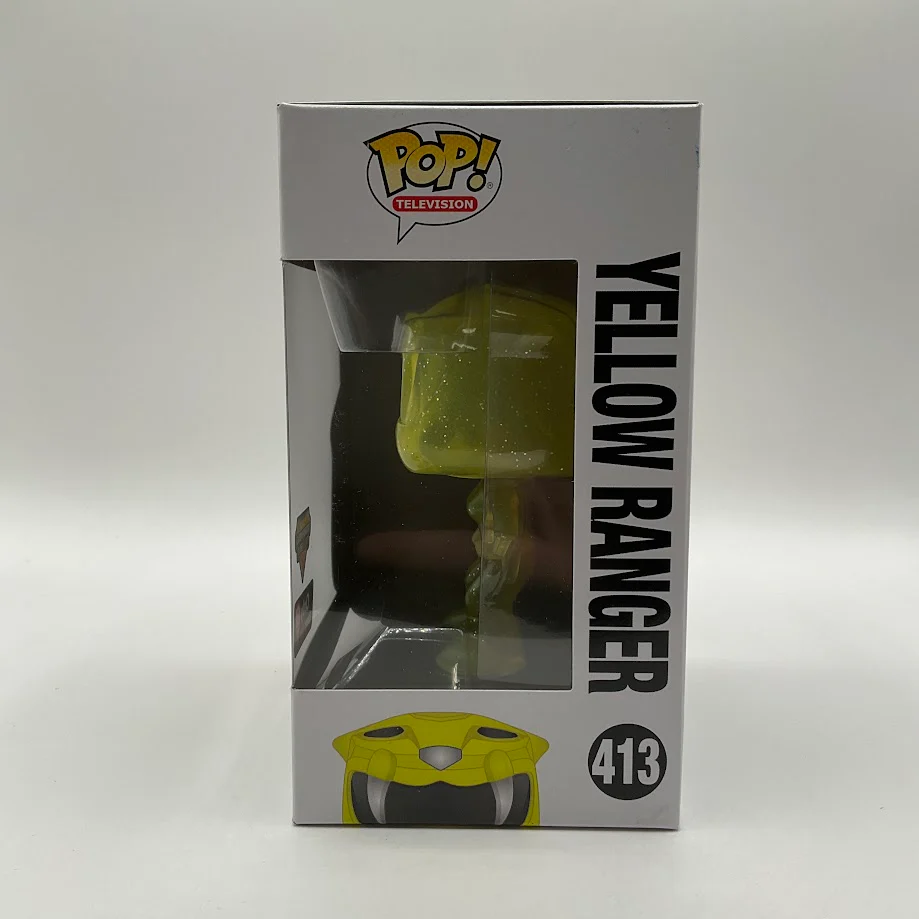 Yellow Ranger Funko Pop! Mighty Morphin Power Rangers #413 Morphing GameStop - Image 2