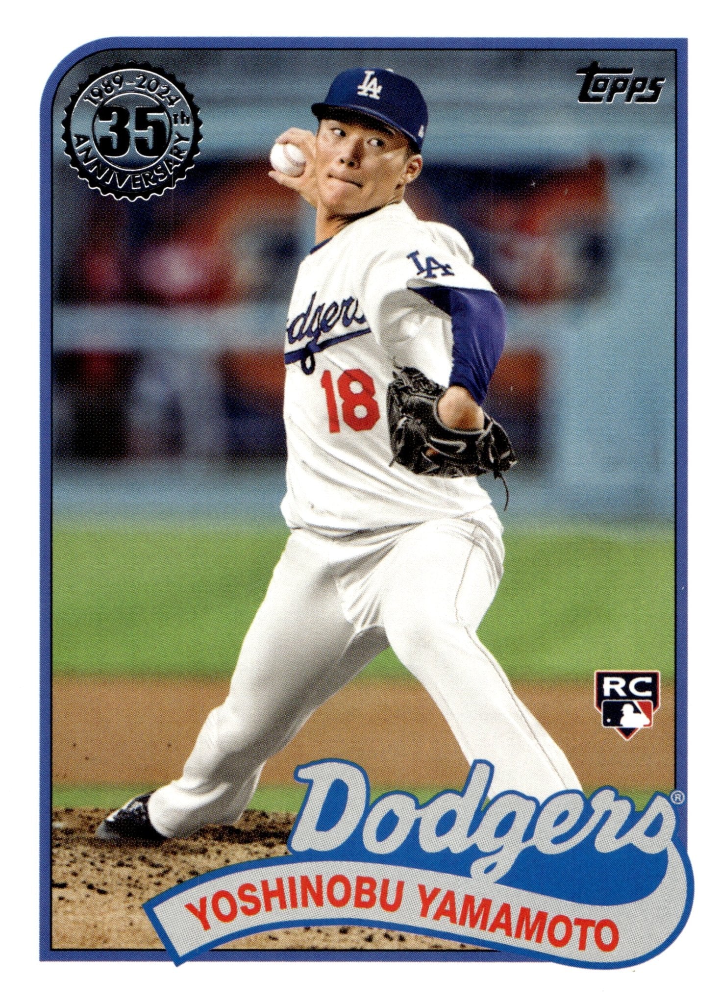 Yoshinobu Yamamoto 2024 Topps 35th Anniversary RC #89B2-48